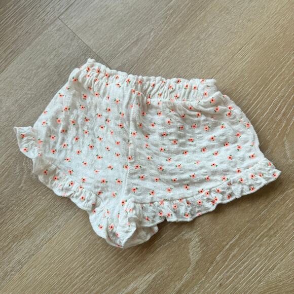 Zara Baby Girl Flower Shorts - Size 9-12m - Picture 3 of 3